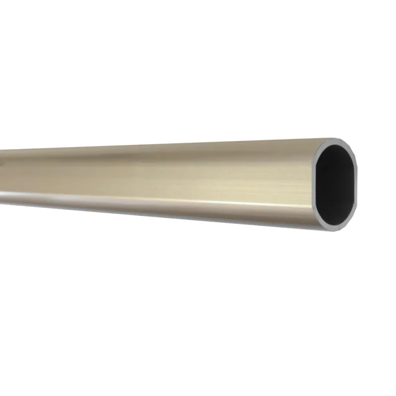 Drążek szafy złoty ubraniowy mat 1m 20x18mm | AGAS