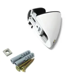 Podpórka półki szklanej 1-16mm regulowana biała mod.40