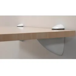 Podpórka półki szklanej 1-16mm regulowana biała mod.40