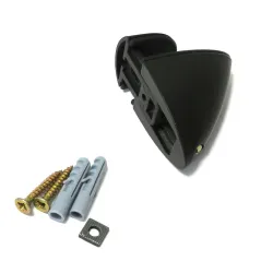 Podpórka półki szklanej 1-16mm regulowana czarna mod.40 Pelikan