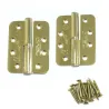 Zawias drzwiowy 102x76x3mm złoty electro brass lewy 2szt.