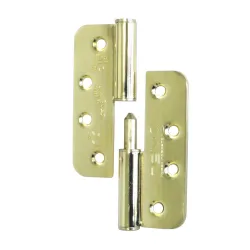 Zawias drzwiowy 102x76x3mm złoty electro brass lewy 2szt.