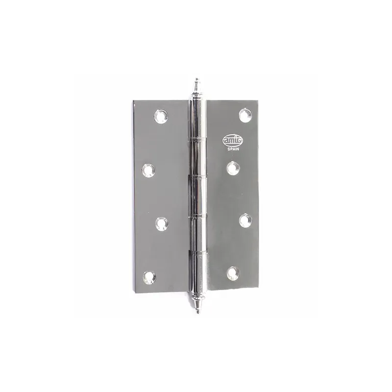 Zawias do drzwi 120x80mm mosiądz chrom połysk splatany mod. 1008