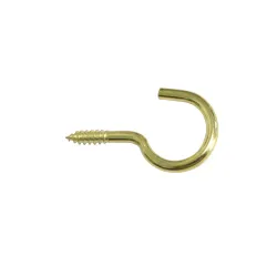Hak półpełny haczyk wkręcany 3x39mm mosiądzowany 11szt.