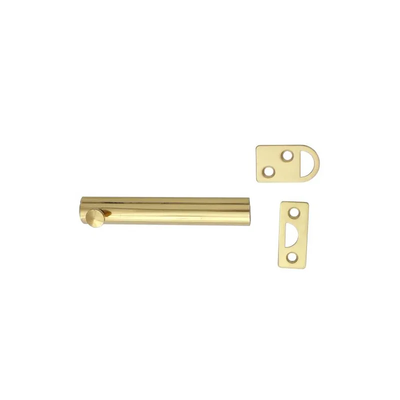 Zasuwka mosiężna 100mm mosiądz lakierowany mod. 600