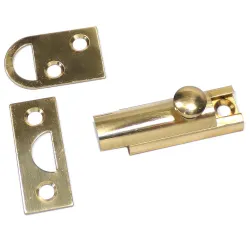 Zasuwka meblowa mosiężna 60mm mosiądz lakierowany mod. 600