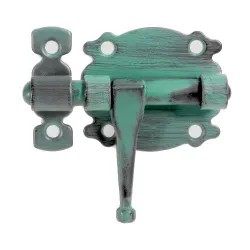 Zasuwka stalowa 50x45mm zieleń antyczna mod. 484