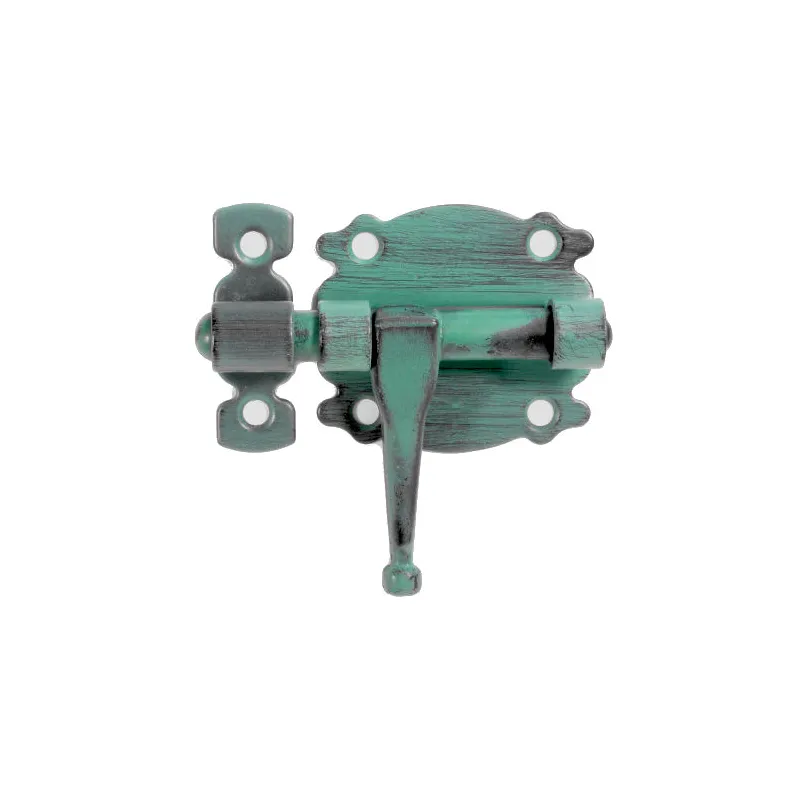 Zasuwka stalowa 50x45mm zieleń antyczna mod. 484