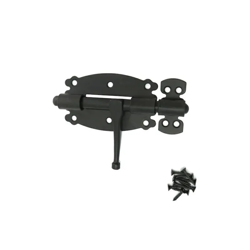 Zasuwka stalowa 100x55mm czarna mod. 484