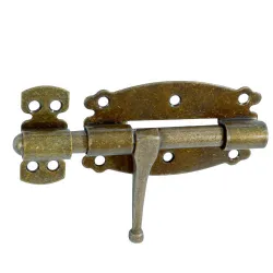 Zasuwka stalowa 100x55mm złoto antyczne mod. 484 EAN