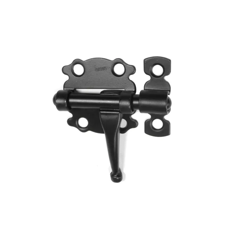 Zasuwka stalowa 40x41mm czarna mod. 484