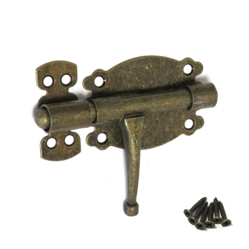 Zasuwka stalowa 80x45mm złoto antyczne mod. 484 EAN