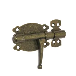 Zasuwka stalowa 80x45mm złoto antyczne mod. 484 EAN