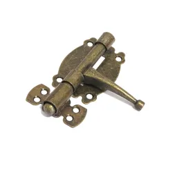 Zasuwka stalowa 80x45mm złoto antyczne mod. 484 EAN