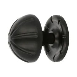 Gałka drzwiowa stała 75mm czarna mod.16