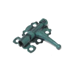 Zasuwka stalowa 30x30mm zieleń antyczna mod. 484