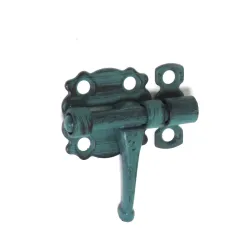 Zasuwka stalowa 30x30mm zieleń antyczna mod. 484