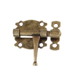 Zasuwka stalowa 40x41mm złoto antyczne mod. 484 EAN