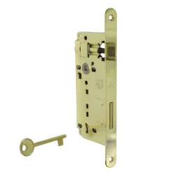 Zamek drzwiowy na klucz 90/50 mosiądzowany F22 PATENT GRANDE