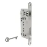 Zamek drzwiowy na klucz 90/50 niklowany F22 PATENT GRANDE