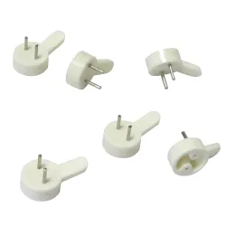 Wieszaczki haczyki wbijany 22x13mm kremowy 6szt. mod. 200 DIS