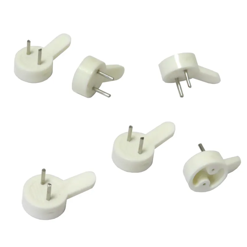 Wieszaczki haczyki wbijany 22x13mm kremowy 6szt. mod. 200 DIS