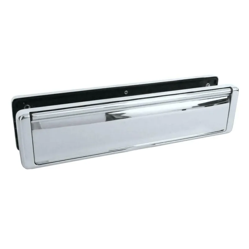 Wrzutnia na listy dwustronna ze szczotką 76x310mm chrom polysk 40-80 mod. NU MAIL