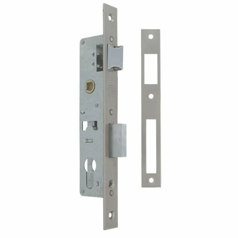 Zamek na wkładkę 85/50 chrom mat mod. 725GR do profili metalowych