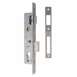 Zamek na wkładkę 85/50 chrom mat mod. 725GR do profili metalowych