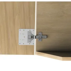 Blaszka płytka naprawcza do zawiasów puszkowych inox 90x90x0,5mm BC01