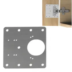 Blaszka płytka naprawcza do zawiasów puszkowych inox 90x90x0,5mm BC01