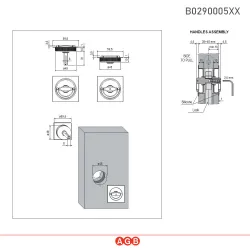 Komplet szyldów DUETTO Active-Active 48 kwadrat chrom satyna