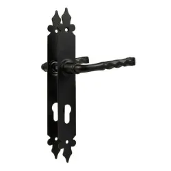 Klamka czarna na wkładkę 90 szyld 270x36mm mod.106PG90