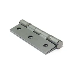 Zawias do drzwi 76x50mm stal chrom satyna splatany 2szt.