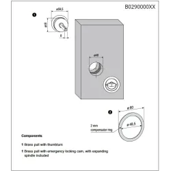 Komplet DUETTO WC 48 Active-Pasive chrom satyna