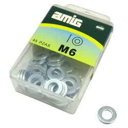 Podkładka płaska DIN125 M6 cynkowana 45 szt.