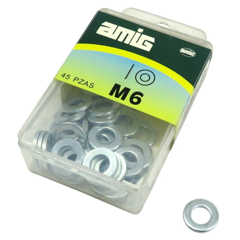 Podkładka płaska DIN125 M6 cynkowana 45 szt.