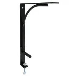 Wspornik półki montowany do blatu stalowy czarny 180x200mm mod. TOP