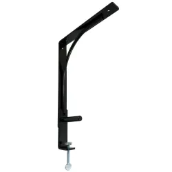 Wspornik półki montowany do blatu stalowy czarny 180x200mm mod. TOP