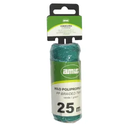 Szpagat sznurek pleciony 1,7mm 25m polipropylen zielony mod.20180 DIS