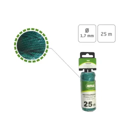 Szpagat sznurek pleciony 1,7mm 25m polipropylen zielony mod.20180 DIS