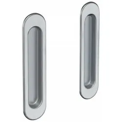 Uchwyty wpuszczane owalne mos. chrom satyna SCIVOLA-F