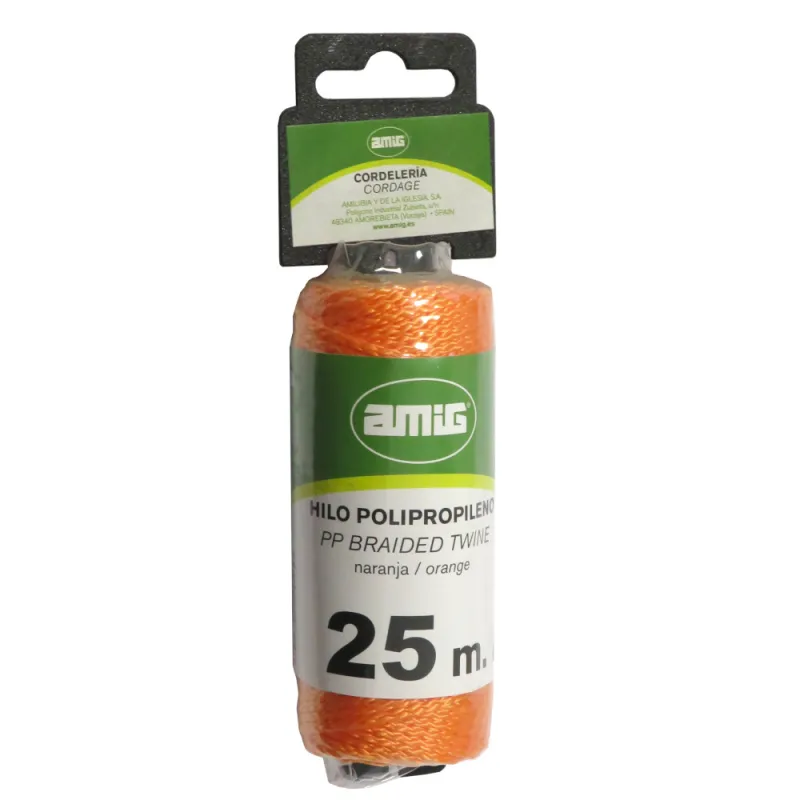 Szpagat sznurek pleciony 1,7mm 25m polipropylen pomarańcz mod.20180 DIS