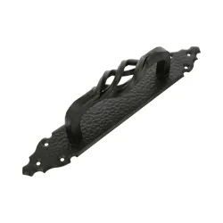 Pochwyt drzwiowy ozdobny na długim szyldzie 280x45x2 czarny mod. 104