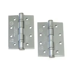 Zawias stalowy 102x76mm chrom satyna 2szt. łożyskowany mod. ZHS43