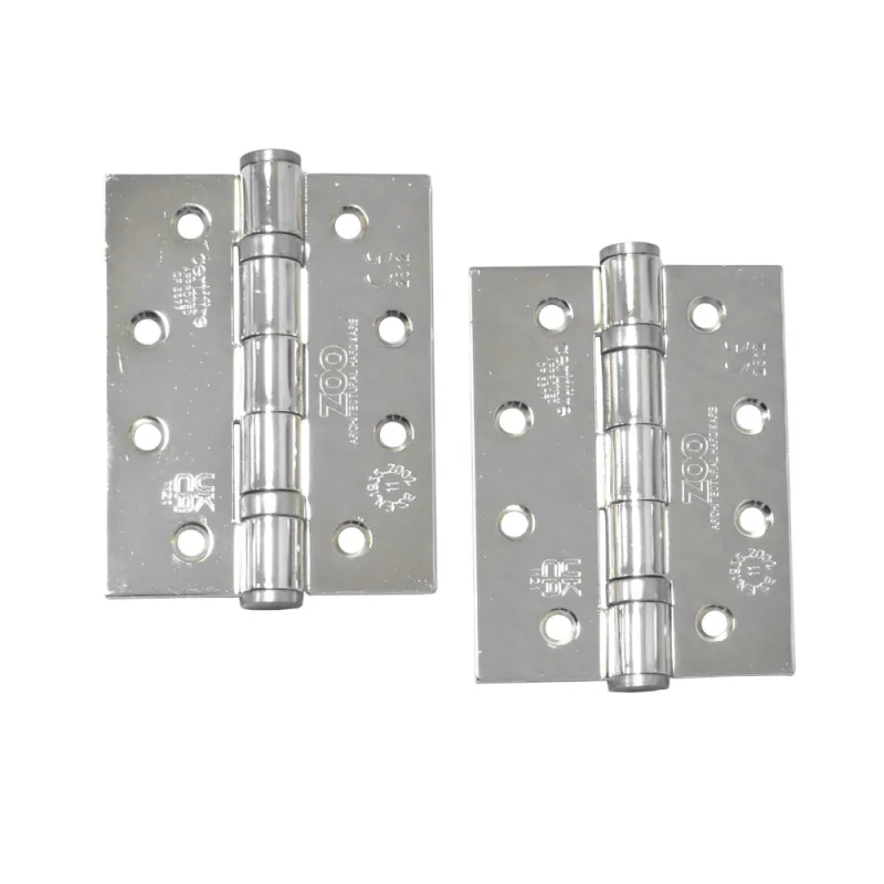 Zawias stalowy 102x76mm chrom połysk 2szt. łożyskowany mod. ZHS43