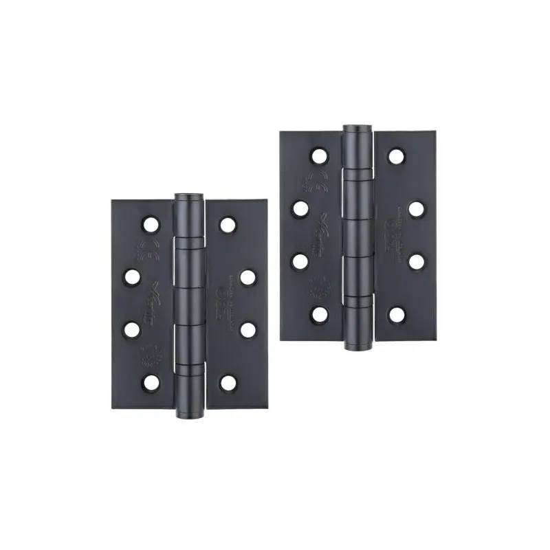 Zawias do drzwi 102x76mm stal nierdzewna INOX czarny splatany 2szt.