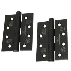 Zawias do drzwi 102x76mm stal nierdzewna INOX czarny splatany 2szt.