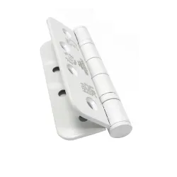 Zawias do drzwi 102x76mm stal nierdzewna INOX biały splatany 2szt