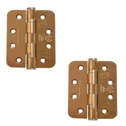 Zawias do drzwi 102x76x3 stal nierdzewna INOX brąz satyna 2szt. mod. ZHSS243